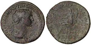 Empire Trajan (98-117 AD) Sestertius Ø 34 ... 