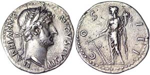 Empire Hadrianus (117-138 AD) Denarius Rome ... 