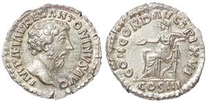 Empire Marcus Aurelius (161-180 AD) Denarius ... 