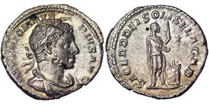 Empire Elagabalus (218-222) Denarius Ø 20 ... 