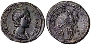 Empire Julia Mamaea (222-235 AD) Asse Rome ... 