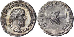 Empire Pupienus (238 AD) Antoninianus Rome ... 