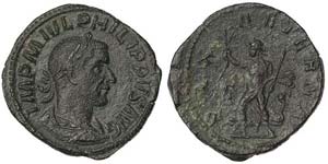 Empire Philip I (244-249 AD) Sestertius Ø ... 