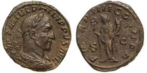 Empire Philip I (244-249 AD) Sestertius Rev. ... 