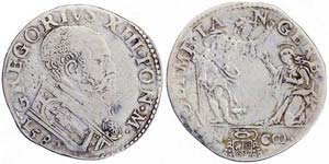 Italian States Ancona Gregorius XIII ... 