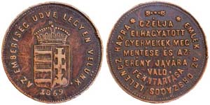 Hungary  1869 Medal in national memory for ... 
