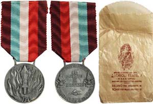 Italy  Medal Medal of Merit for the Service ... 