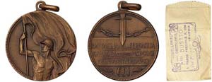 Italy  Medal 1923 Medal of the italian ... 