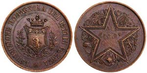 Italy Faenza  1875 Medal of Merit for the ... 