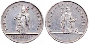 Italy Genoa  Saint Romolo of Genoa. Medal of ... 