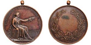 Italy Lodi  1901 Medal exposition of Lodi , ... 