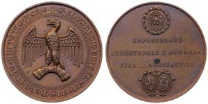 Italy Pisa  1868 Commemorative medal to ... 