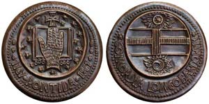 Italy Pontida  1967 Medal of numismatic ... 