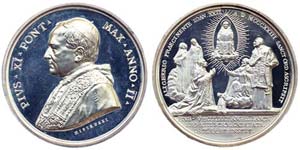 Papal state Pius XI (1922-1939) 1923 Medal, ... 