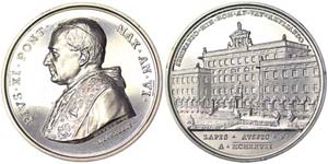 Papal state Pius XI (1922-1939) 1927 Medal, ... 