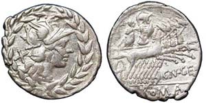 Republic  C. Gellius (138 BC) Denarius ... 