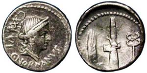 Republic  C. Norbanus (83 BC) Denarius ... 