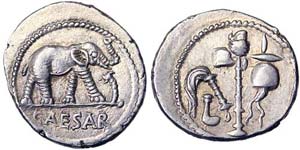 Republic  Julius Caesar (44 BC) Denarius ... 