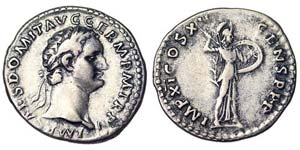 Empire  Domitianus (81-96 AD) Denarius Ø 20 ... 