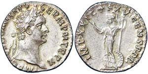 Empire  Domitianus (81-96 AD) Denarius ... 