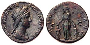 Empire  Sabina (128-136 AD) Asse Ø 25 mm ... 