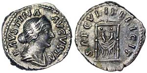 Empire  Faustina Junior (147-175 AD) ... 