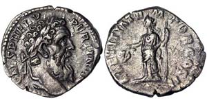 Empire  Pertinax (193 AD) Denarius Laureate ... 