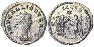 Empire  Galien (253-268 AD) Denarius Rome Ø ... 