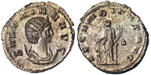 Empire  Salonina (254-268 AD) Denarius Rome ... 