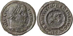 Empire  Licinius I (308-324 AD) Follis 321 ... 