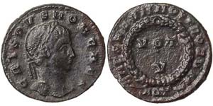Empire  Crispo (317-326 AD) Follis 320-321 ... 