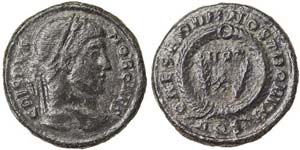 Empire  Crispo (317-326 AD) Follis 322 AD ... 