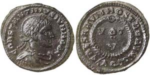 Empire  Costantinus II (317-340 AD) Follis ... 