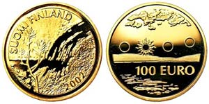 Finland Republic   100 Euro 2002 Ø 22 mm KM ... 