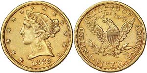 United States   5 Dollars (Liberty head) ... 