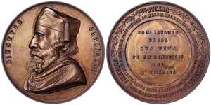 Italy   Medal 1882 In memory of the death of ... 