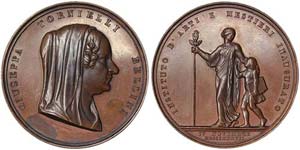 Italy Novara   1837 Commemorative medal in ... 