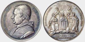 Papal state  Greogory XVI (1831-1846) Medal, ... 