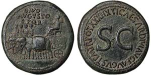 Empire Augustus (27 BC-14 AD) Sestertius ... 
