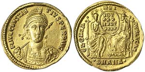 Empire Constantius II (337-361 AD) Solidus ... 