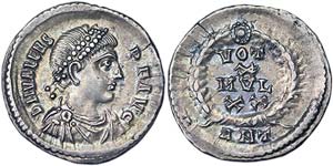 Empire Valens (364-378 AD) Siliqua 368-378 ... 