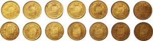 Austria LOTS  Lot 14 coins: 8 Forint, ... 