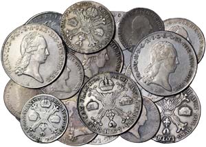 Austria LOTS  Lot 24 coins. Kronenthaler: ... 