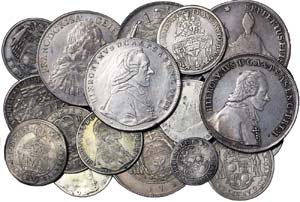 Austria LOTS  Lot 17 coins, mostly Salzburg. ... 