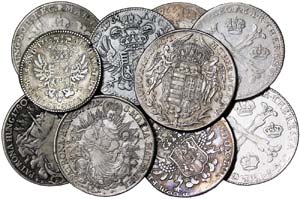 Austria LOTS  Lot 10 coins. Kronenthaler: ... 