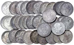 Austria LOTS  Lot 75 coins. 1 Florin ... 