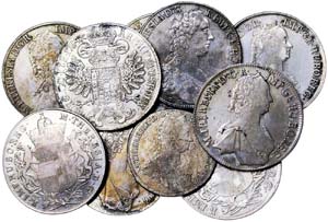 Austria LOTS  Lot 10 coins. Thaler: 1753, ... 