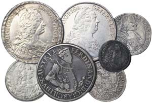 Austria LOTS  Lot 7 coins. Thaler: Archduke ... 