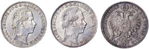 Austria LOTS  Lot 3 coins. Vereinsthaler: ... 