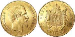 France Napoleon III (1852-1870) 100 Francs ... 